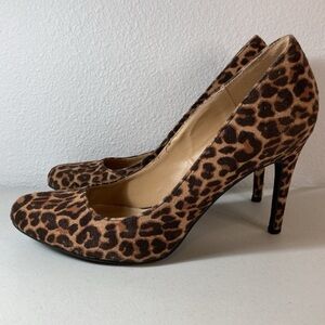 LC Lauren Conrad Leopard Print Stiletto Heels size 6